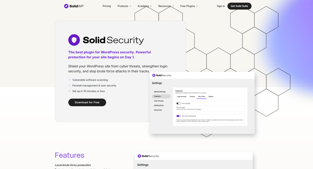 Sécuriser Mon Site WordPress - Solid security