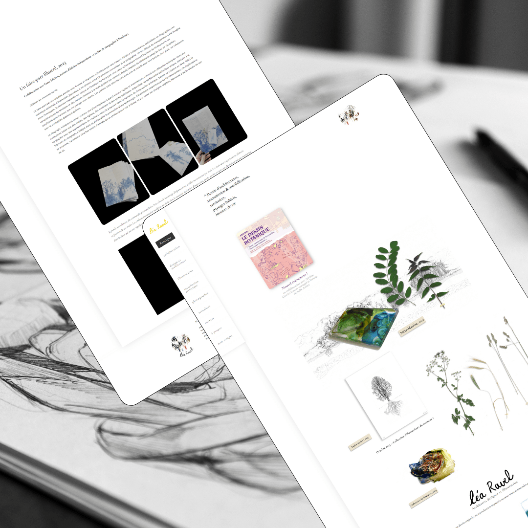 Site de Lea Ravel - Création de site internet Digitcreativ dans le Finistère