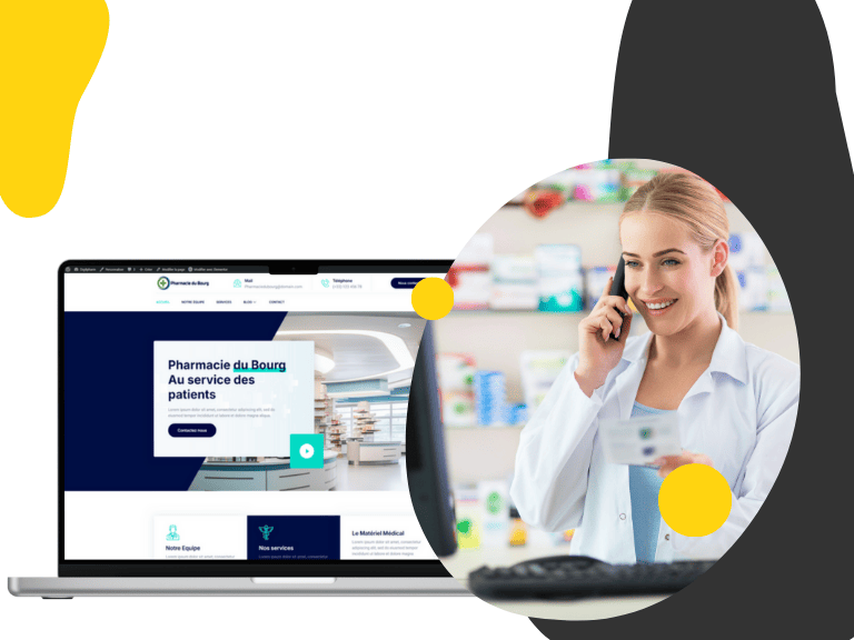 Créer un site internet pour une entreprise -exemple d'une pharmacie