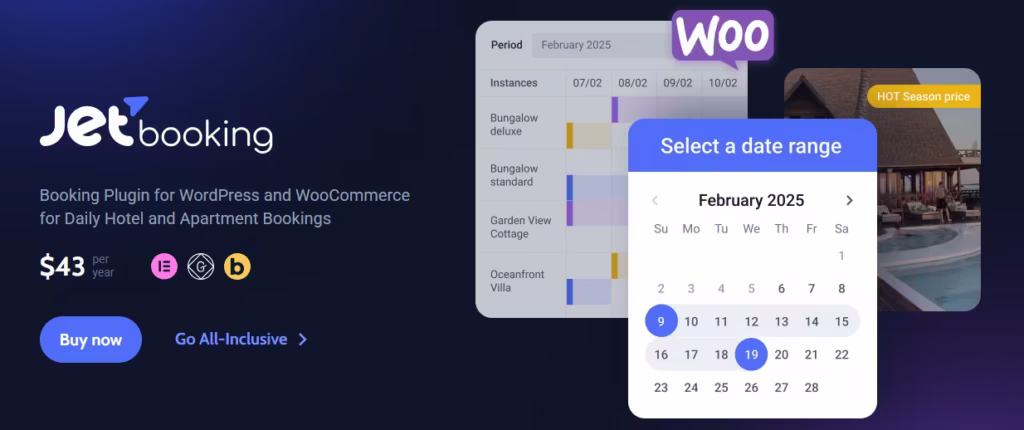 JetEngine - JetBooking Crocoblock -plugin de réservation wordpress