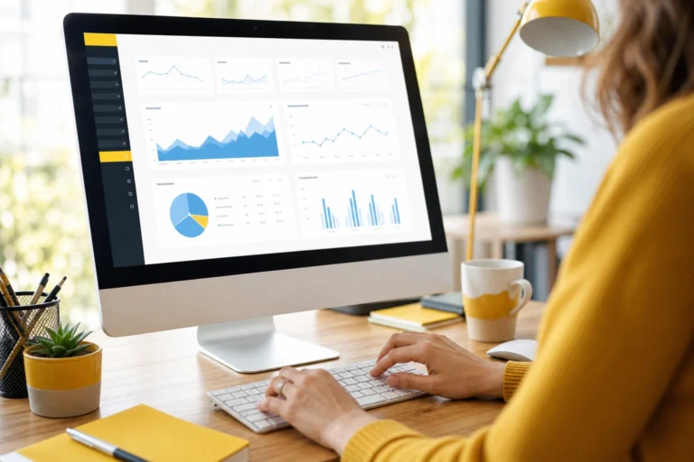 Tableau de bord SEO PrestaShop avec statistiques de trafic